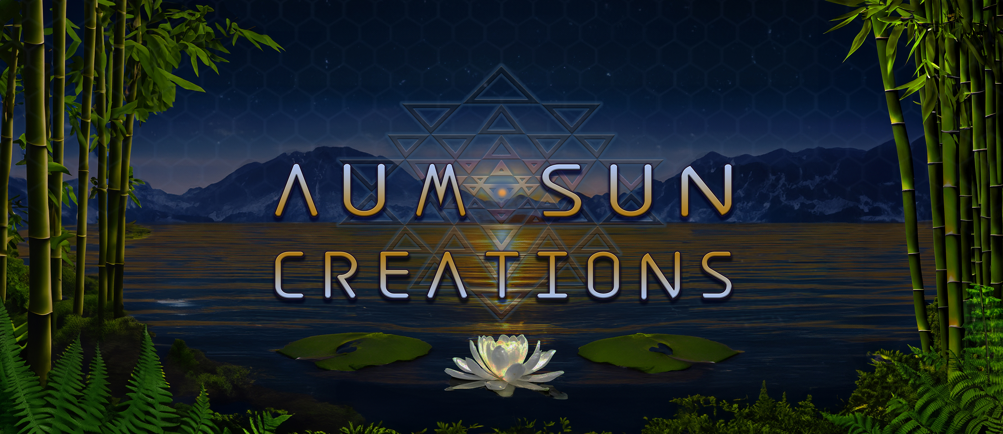 Aum Sun Creations Lotus Logo by Bryan Anthony Vallone