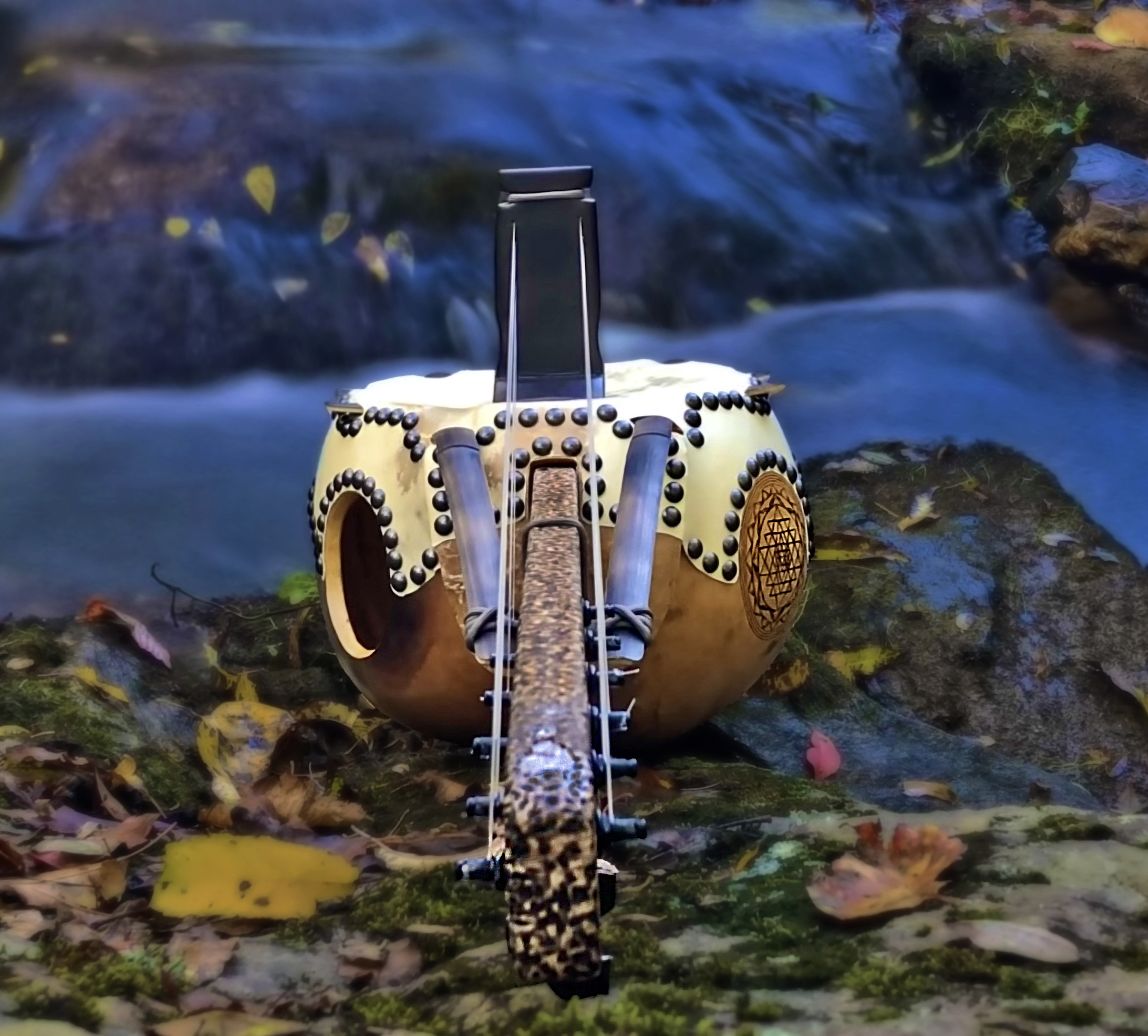 Sri Yantra N'Goni at the creek, by Bryan Anthony Vallone