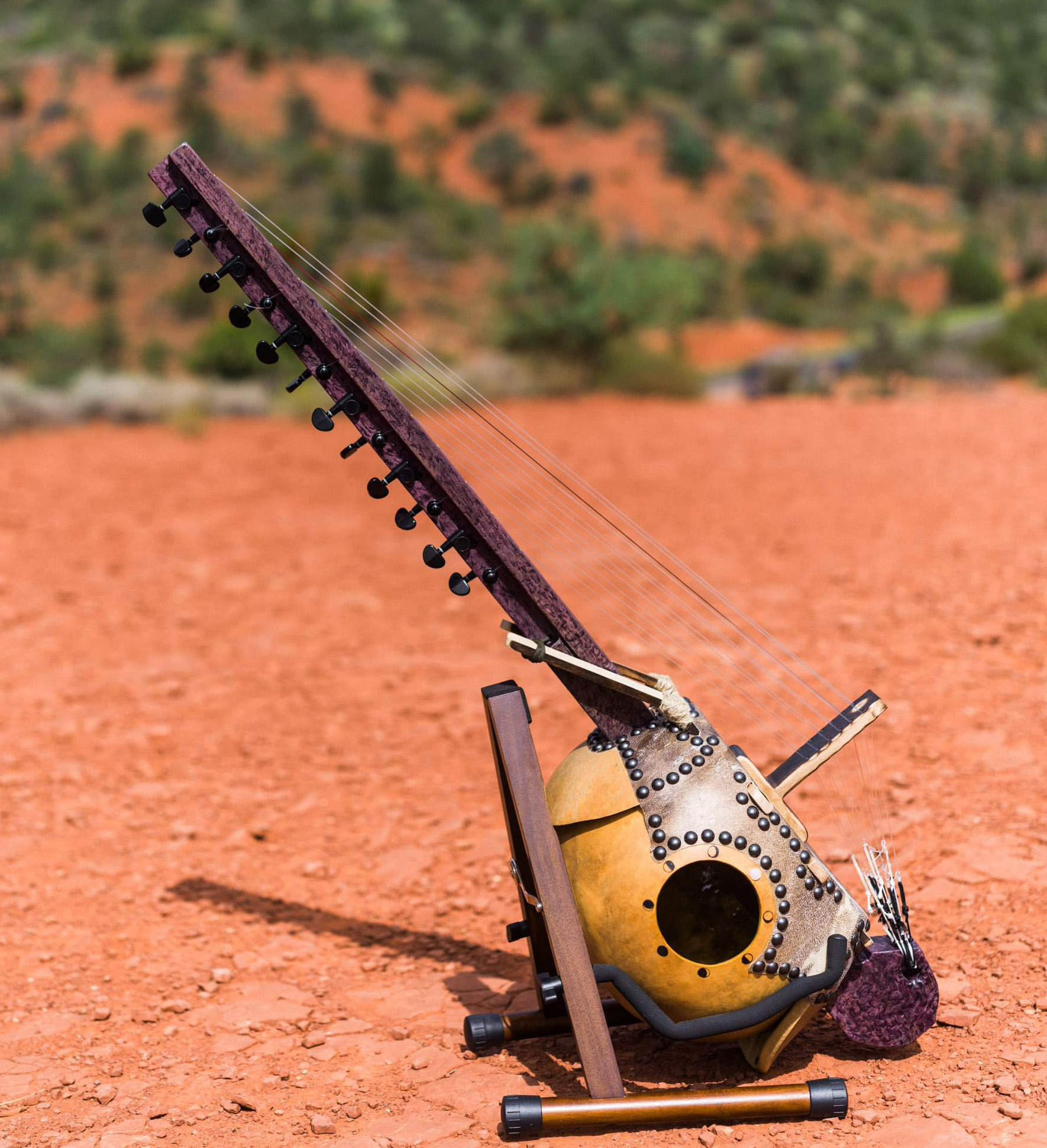 Moon themed N'goni side by Bryan Anthony Vallone
